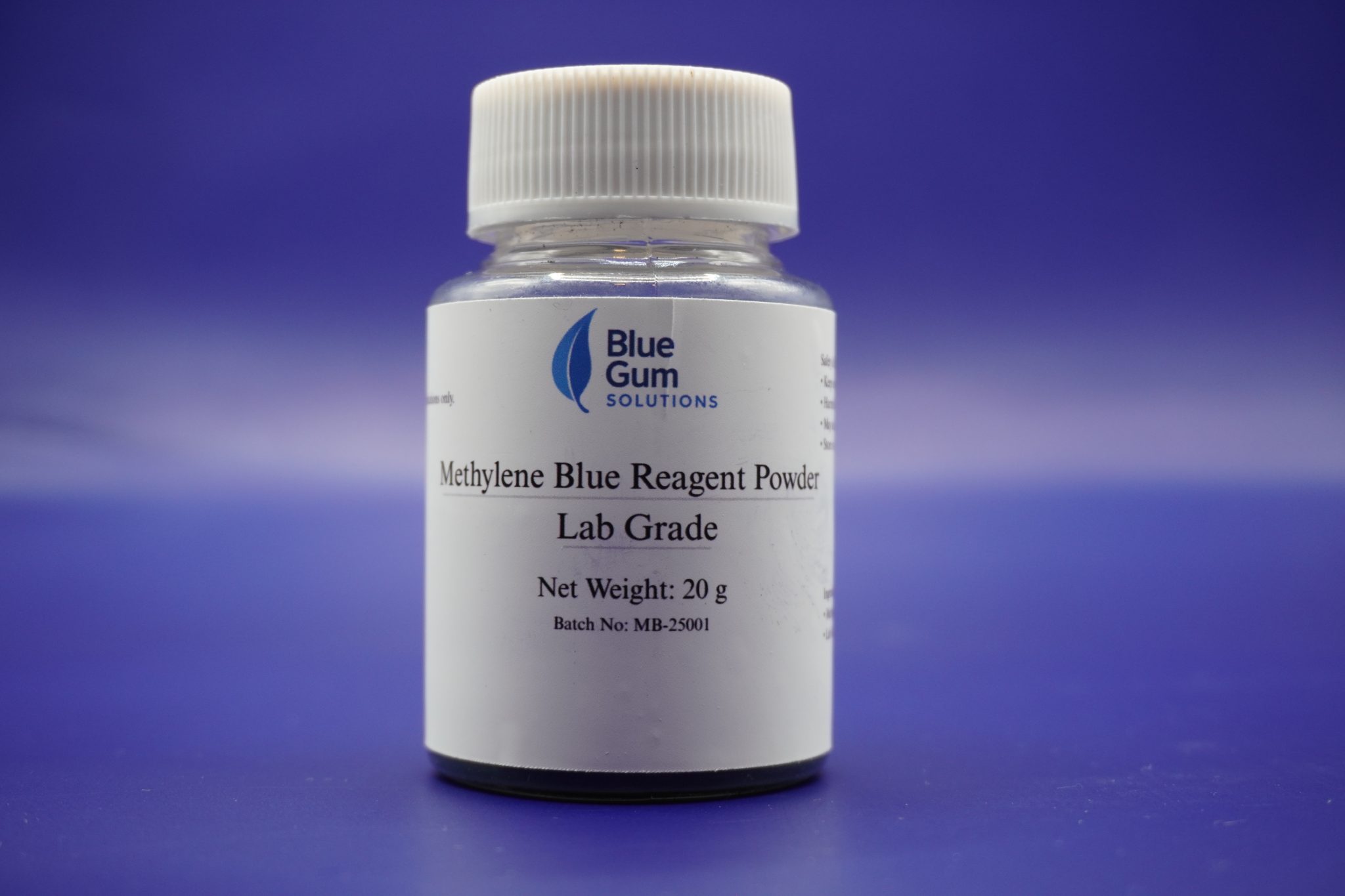 Methylene Blue Reagent Powder – Lab Grade (≥99% Purity) 20 g - BlueGum ...